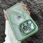 Luxury Magnetic Shockproof Phone Case For iPhone 15 14 13 12 11 16 Pro Max 16 Plus Funda Stand Glass Lens Protection Back Cover 6