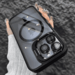 Luxury Magnetic Shockproof Phone Case For iPhone 15 14 13 12 11 16 Pro Max 16 Plus Funda Stand Glass Lens Protection Back Cover