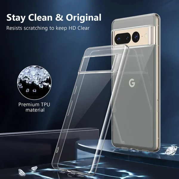 Crystal Ultra Thin Clear Silicone Soft Case For Google Pixel 8 7 6 Pro 6A 5 5A 4 4A 3 3A XL Transparent Back Cover Shell Fundas - Image 2