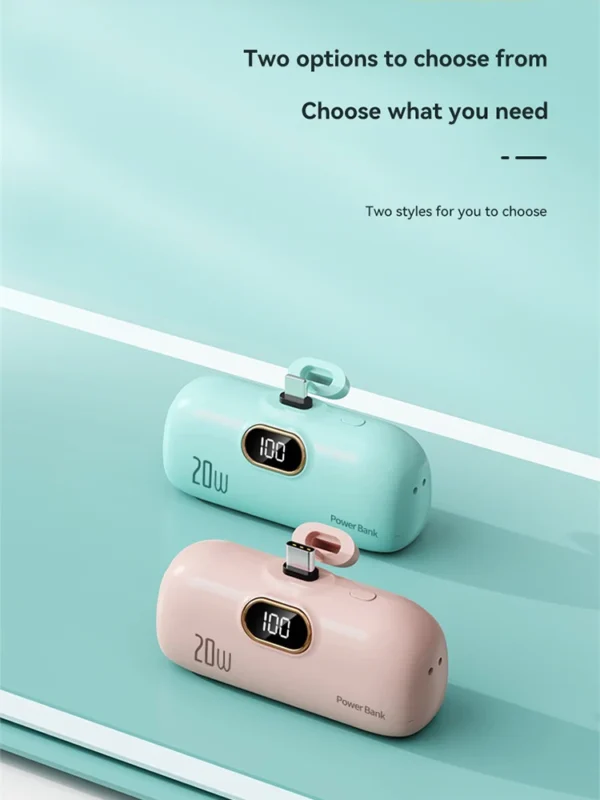 Xiaomi 30000mAh Mini Portable Power Bank Capsule Mobile Power Supply Emergency External Battery Fast Charger For Type-c iPhone - Image 5