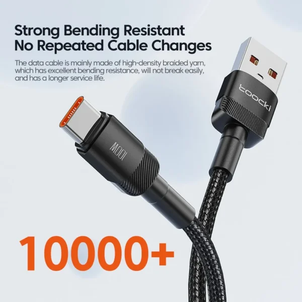 Toocki USB Type C Cable Fast Charging USB C Charger Cord For For iPhone 15 14 13 12 11 Huawei P40 P30 Realme Oppo Oneplus 1m 2m - Image 6
