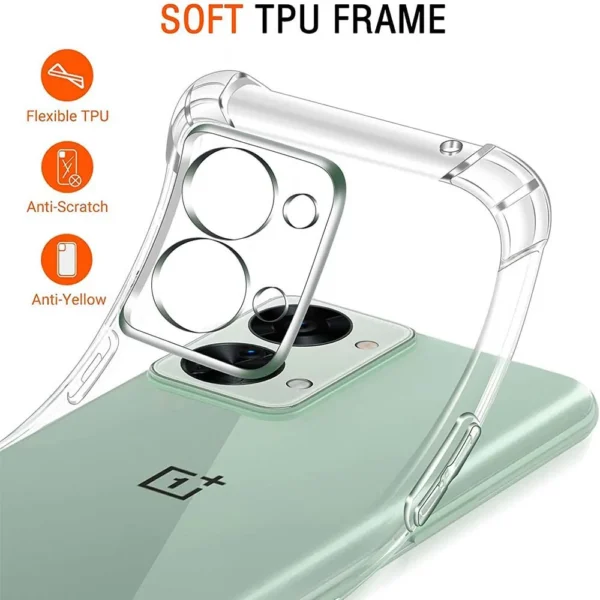 Clear Case For OnePlus Nord 2 2T CE 2 3 Lite 5G Thick Shockproof Soft Silicone Phone Cover for OnePlus Nord N10 N100 5G - Image 4