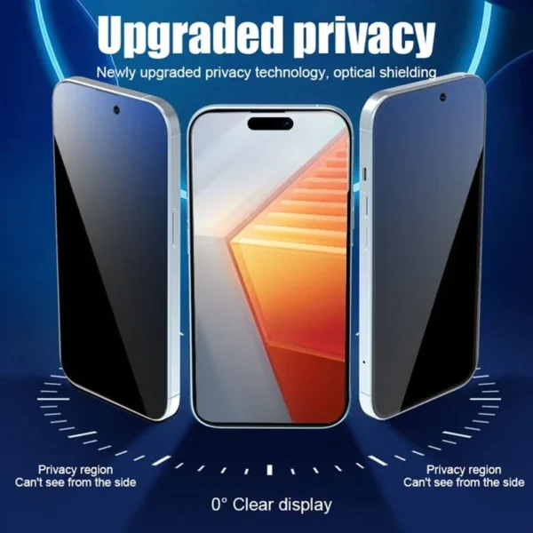 Oleophobic Coating Dust Free Installation Privacy Screen Protector For iPhone 13 11 12 14 15 16 Pro Max XS X XR 14 15 Plus Glass - Image 2