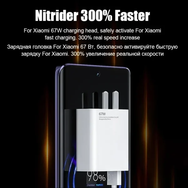 67W USB Fast Charger for Xiaomi 14 13 12 11 10 Ultra Redmi Note 12T 13 Pro Turbo Quick Charge Type C USB Charging Cable - Image 4