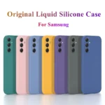 For Samsung Galaxy A55 5G Case Cover Samsung Galaxy A55 A35 A15 A25 Funda Coque Soft Original Liquid Silicone Case Samsung A55