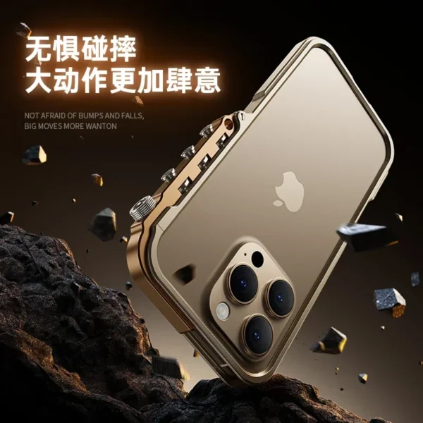 Luxury Aluminum Metal Frame For iPhone 15 16 Pro Max 16p Bumper Case Alloy Accessories Easy disassembly of mobile phone bumper - Image 6