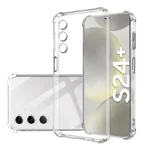 Clear Case For Samsung Galaxy S24 Plus Ultra Thick Shockproof Soft Silicone Phone Cover For Samsung S 24 S24 S24Plus S24Ultra