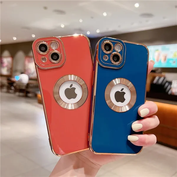 Luxury Plating Shockproof Case For iPhone 15 14 13 12 11 Pro Max Silicone Cover For Apple 14 15 Plus Coque Phone Accessories - Image 2