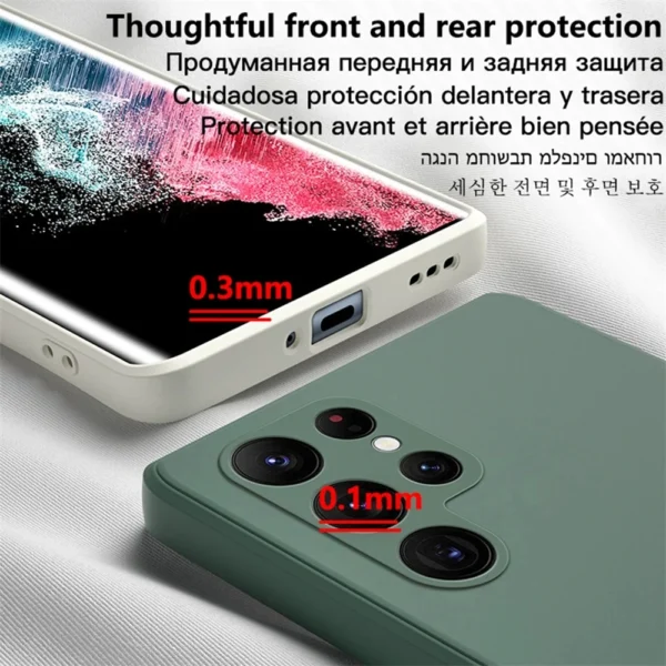 Original Liquid Silicone Case For Samsung Galaxy S21 Fe S22 Ultra S9 S10 S20 Plus A52 A52s A12 A21s A32 A50 A51 A71 Note 2 Cover - Image 3