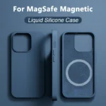 Original Liquid Silicone For Magsafe Case For iPhone 16 15 14 13 12 11 Pro Max Plus Cases Magnetic Wireless Charging Phone Cover