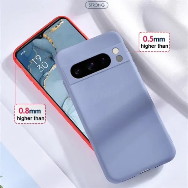 For Google Pixel 8 Pro Case Pixel 9 Pro XL Cover Liquid Silicone Rubber Protector TPU Case Pixel 8 Pro 8A 7A 7 6A 6 Pro Case - Image 2