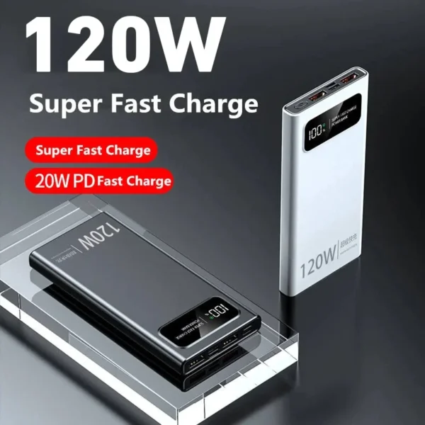 Xiaomi 200000mAh Power Bank 120W Super Fast Charging Battery High Capacity Digital Display PowerBank For iPhone Samsung Huawei - Image 2