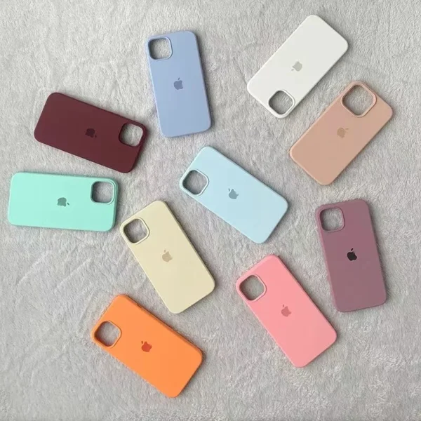 Original Official Silicone Cases For iPhone 16 15 14 13 Pro Max 16 Plus Case For Apple iPhone 16 14 15 13 12 Pro Case - Image 2