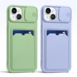 Sliding Window Camera Shockproof Case For iPhone 16 15 13 12 11 14 ProMax X XS MAX XR 8 7 SE Card | Wallet Lens Protection Cover