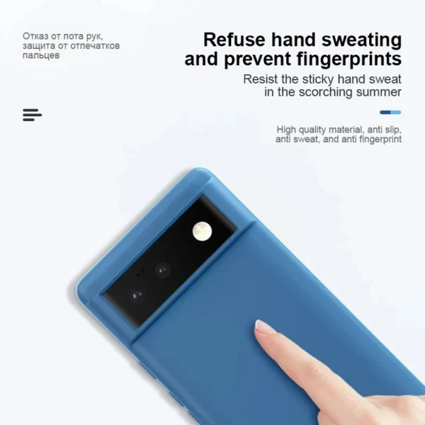 For Google Pixel 8 7 Pro 7A Case Square Liquid Silicone Phone Cases For Google Pixel 7 6 8 Pro 6A 7A Soft Shockproof Back Cover - Image 2