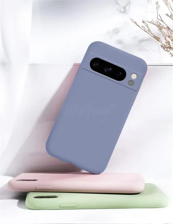 For Google Pixel 8 Pro Case Pixel 9 Pro XL Cover Liquid Silicone Rubber Protector TPU Case Pixel 8 Pro 8A 7A 7 6A 6 Pro Case - Image 4