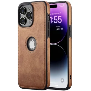 Luxury leather mobile phone case with pockets for iphone