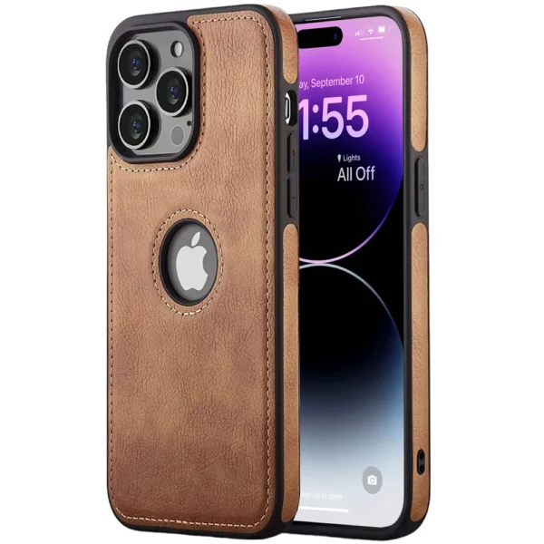 Ultra Thin Slim Leather Phone Case For iPhone 14 13 12 11 Pro Max XS XR X SE 7 8 Plus Shockproof Bumper Soft Business Back Cover - Image 6