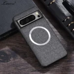 for Magsafe Fabric Cloth Case for Google Pixel 9 8 7 6 Pro XL 7A 8A 6A Magnetic Wireless Charging Slim Cover for Pixel 9Pro 8Pro