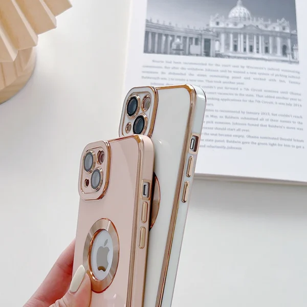 Luxury Plating Shockproof Case For iPhone 15 14 13 12 11 Pro Max Silicone Cover For Apple 14 15 Plus Coque Phone Accessories - Image 4