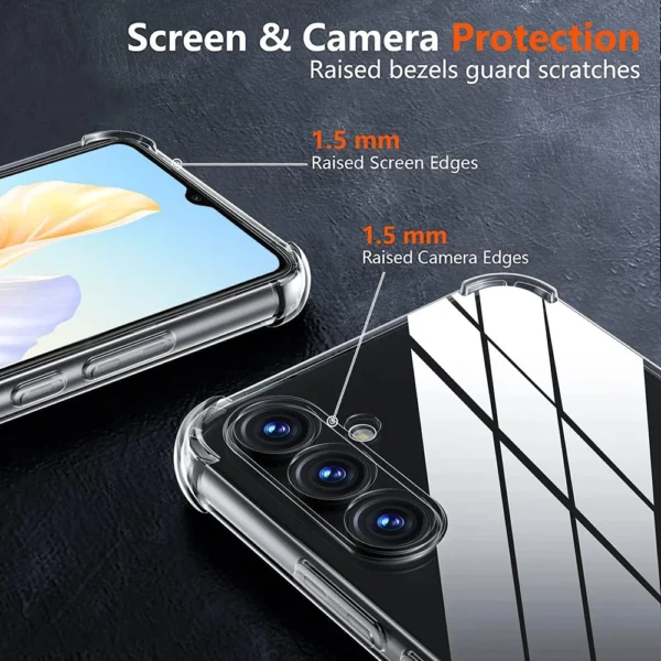 Transparent Silicone Soft Shockproof Case For Samsung Galaxy S24 S23 FE Plus Ultra A55 A35 A25 A15 A54 A34 A24 A14 Back Cover - Image 3