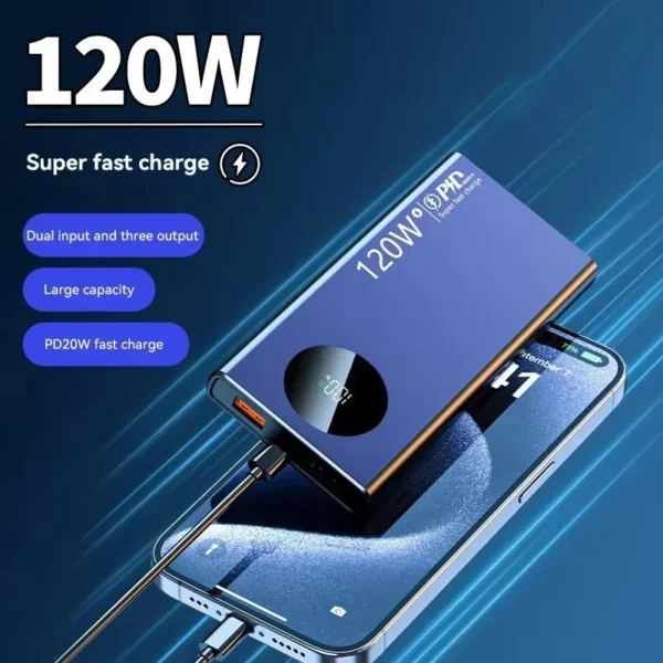 Xiaomi 120W 50000mAh High Capacity Power Bank Fast Charging Powerbank Portable Battery Charger For iPhone Samsung Huawei 2024 - Image 5