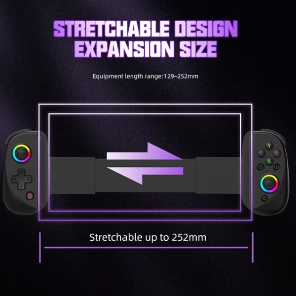 VILCORN D8 Gaming Dual Hall Flexible RGB Controller Streaming Gamepad for Tablet Android PS4 Switch PC Joystick - Image 5