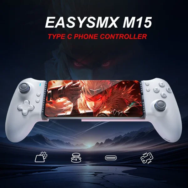 Bluetooth gamepad for mobile Type C Hall Mechanical Controller for Android Phone iPhone 15/16 Cloud Gaming Xbox Game Pass