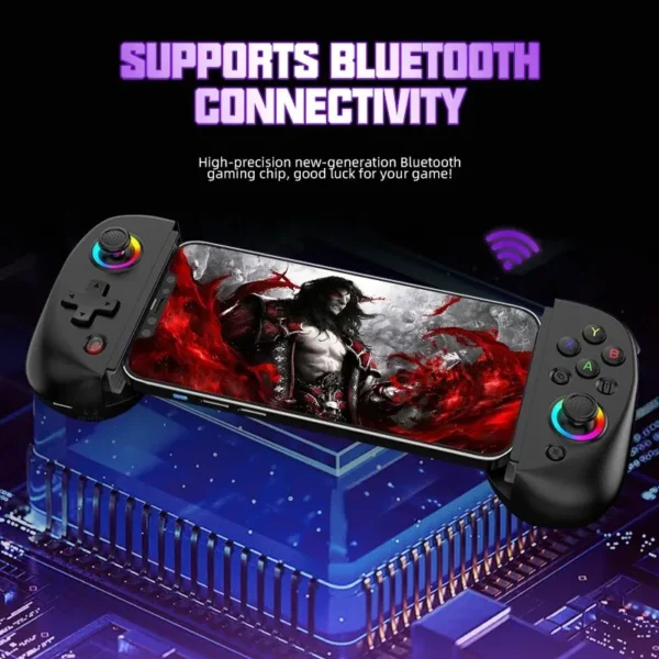 VILCORN D8 Gaming Dual Hall Flexible RGB Controller Streaming Gamepad for Tablet Android PS4 Switch PC Joystick - Image 4