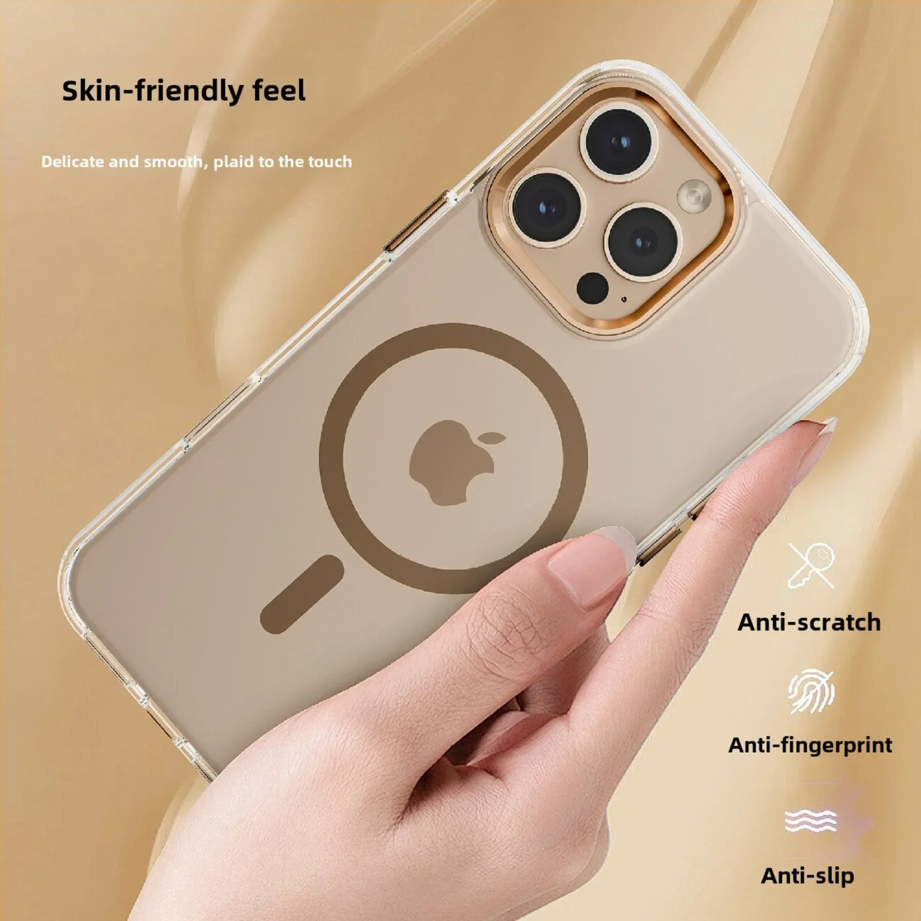 Luxury Magnetic Clear Phone Case For iPhone 16 15 14 13 12 Pro Max Plus For Magsafe Wireless Charge Shockproof Transparent Cover