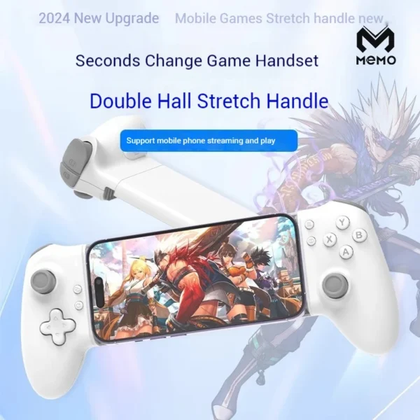 Memo S3 Gamepad Type-C Mobile Phone Controller Hall Effect Stretching Handle Stick Joystick Android Ps Cloud Game Customized - Image 2