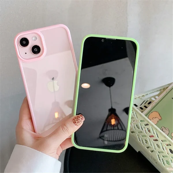 Candy Phone Case For iPhone 16 15 14 11 12 13 Pro Max XS XR 8 7Plus Transparent Protection Back Cover - Image 4