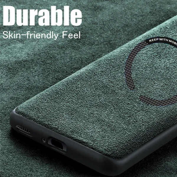 Suede Magnetic For Magsafe Wireless Charge Case For Xiaomi 13 Pro 12 12S Ultra 11 Lite MI 10 S Redmi Note 9 8 T K60 K50 K40 K30 - Image 3