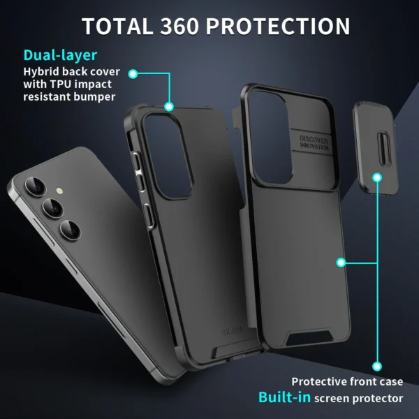 Samsung S25 Ultra Cover With Camera Protection S24 S23 S22 Ultra Plus S23 FE S21 FE S24Ultra 5G Silicone Case - Image 4