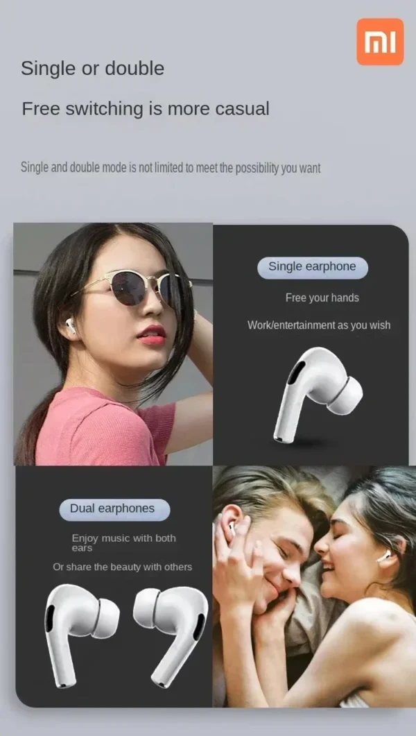 Xiaomi pods Bluetooth Headset Lightning Charging Port Hi Fi Sound Earphone Wireless Noise Cancelling Sports Headphones - Image 2