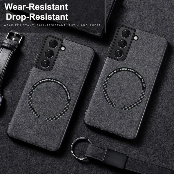 Suede Magnetic For Magsafe Wireless Charge Case For Xiaomi 13 Pro 12 12S Ultra 11 Lite MI 10 S Redmi Note 9 8 T K60 K50 K40 K30 - Image 5