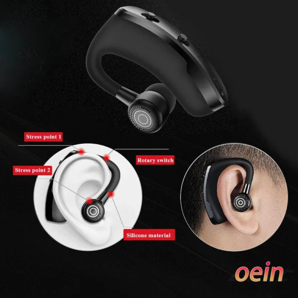 V9 earphones Bluetooth headphones Handsfree wireless headset Business headset Drive Call Sports earphones for iphone Samsung - Image 5