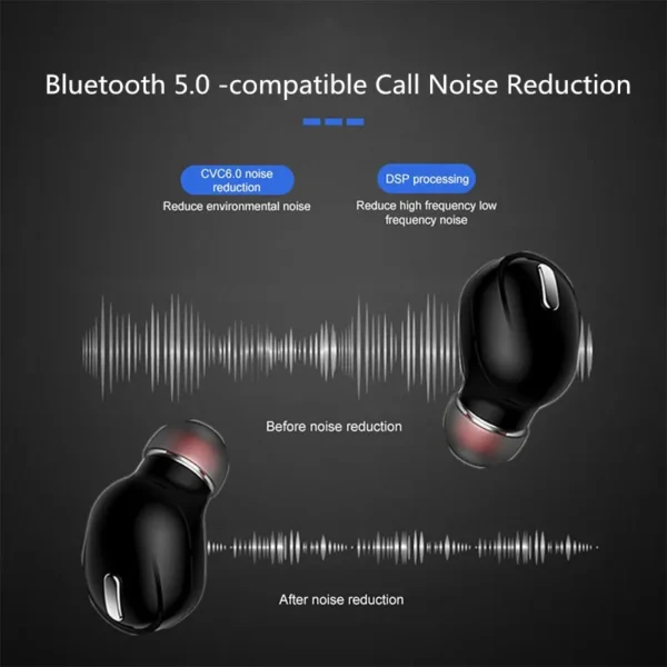 Wireless Headphones Bluetooth 5 Earphones With Mic Single in Ear Sports Waterproof TWS X9 Earbuds Bluetooth Handsfree Headset - Image 4