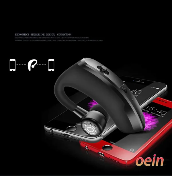 V9 earphones Bluetooth headphones Handsfree wireless headset Business headset Drive Call Sports earphones for iphone Samsung - Image 2