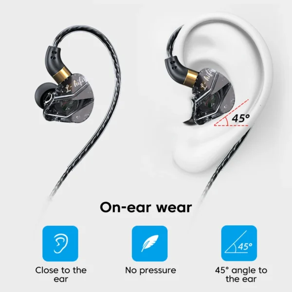 OLAF Type C Plug Wired Headphones HIFI Bass Earphone in Ear Headset Gamer Handsfree Earbuds For Xiaomi Huawei Samsung - Image 4