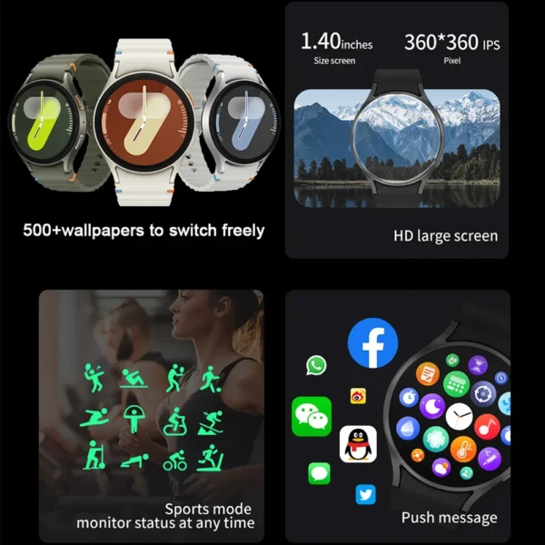 Fashion Galaxy Watch 7 Ultra Smart Watch GPS Sport Track AMOLED Screen HD - Image 2