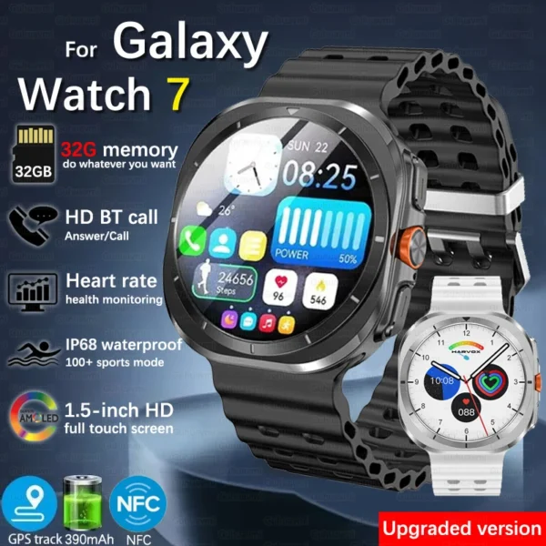 Samsung Galaxy Watch 7 Ultra Smart Watch Men 32GB Memory NFC Waterproof Outdoor Sport Watch New Upgraded