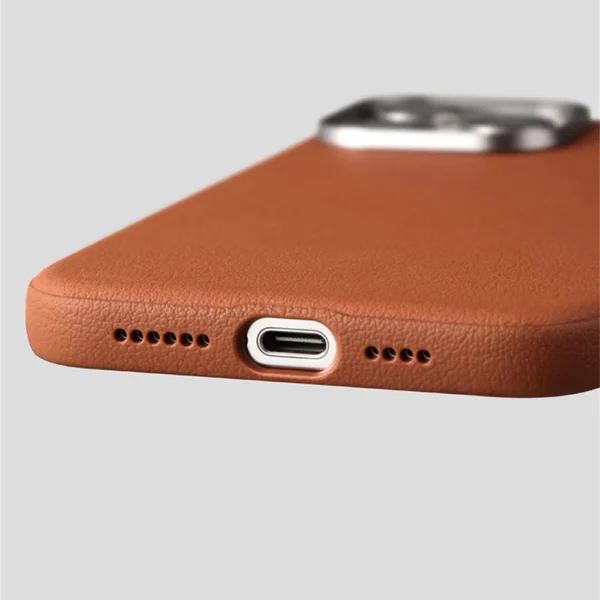 Luxury Business PU Leather Magnetic Case For iPhone 16 Plus 15 14 Pro Max Light Thin Magsafe Wireless Charge Shockproof Cover - Image 5