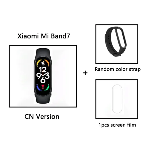 Xiaomi Mi Band 7 CN version Smart Bracelet kit 1.62" AMOLED Display Blood Oxygen Fitness Traker Heart Rate Waterproof - Image 2