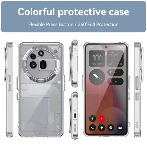 Transparent Case For Nothing Phone 3a Pro Case Silicone Colorful Back Cover - Image 2