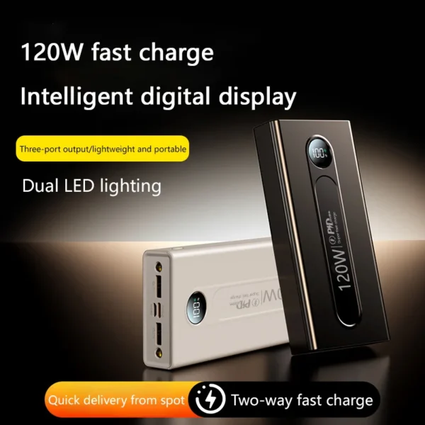 cheap 20000mAh charger with 120W fast charging for iPhone and Samsung - Image 3