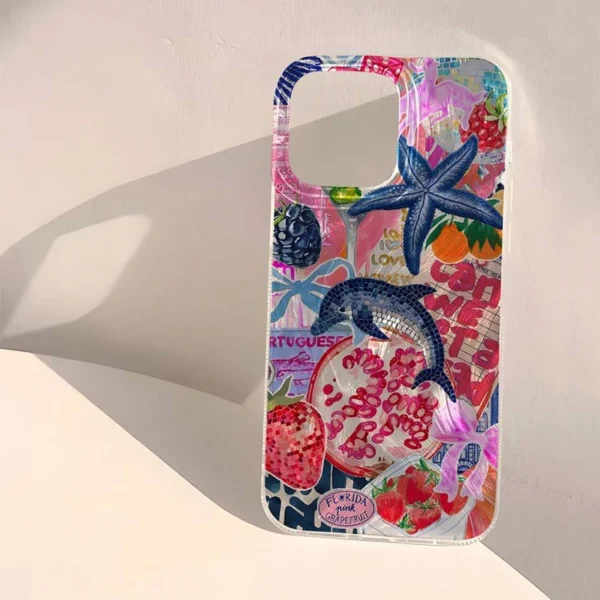 Seaside Scenery Wave Beach Pattern Phone CaseFor iPhone 15 16 14 13 12 11 Pro Max XS XR Max 7 8 16 Plus SE 2022 Shockproof Cover - Image 3