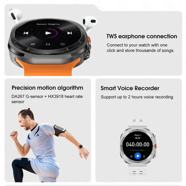 The Galaxy Watch Ultra 7 is the best watch for music and sports, with plenty of storage. - Image 4