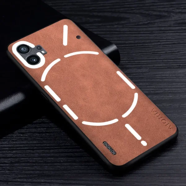 Premium PU Leather Phone Case for Nothing Phone 1 2 Phone1 Scratch-Resistant Solid Color Cover for nothing phone2 cape funda - Image 4