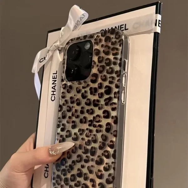 Cute Leopard Print Clear Phone Case For iPhone 16 15 14 13 12 11 Pro Max 15 Pro XS XR X 7 8 Plus Shockproof Silicone Soft Cover - Image 6